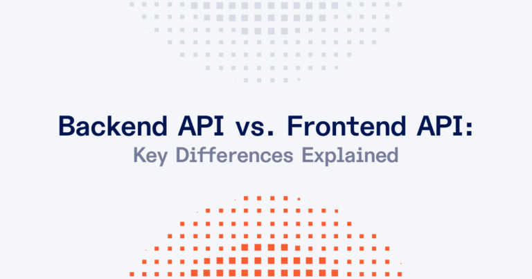 Differences Backend API Vs Frontend API