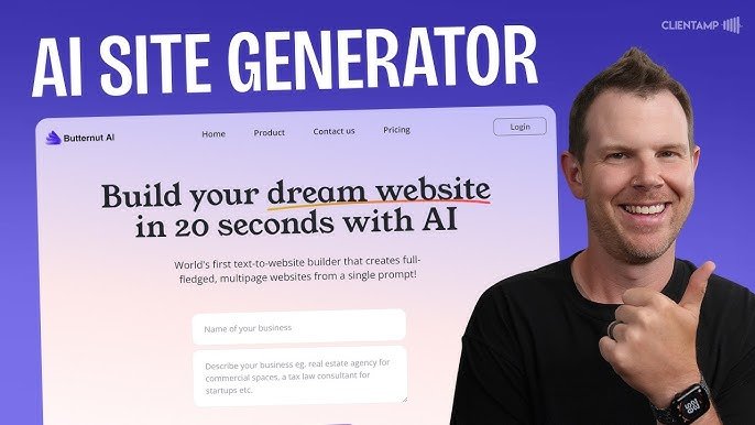 Build Your Dream Website in Seconds With Prompts Using Butternut Ai