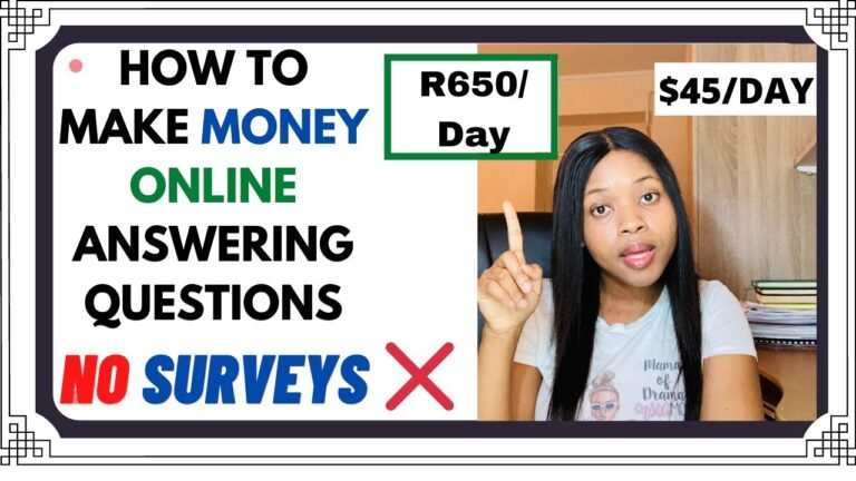 Earn Money by Answering Questions Online