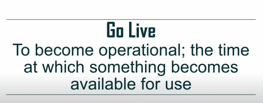 what is go live
