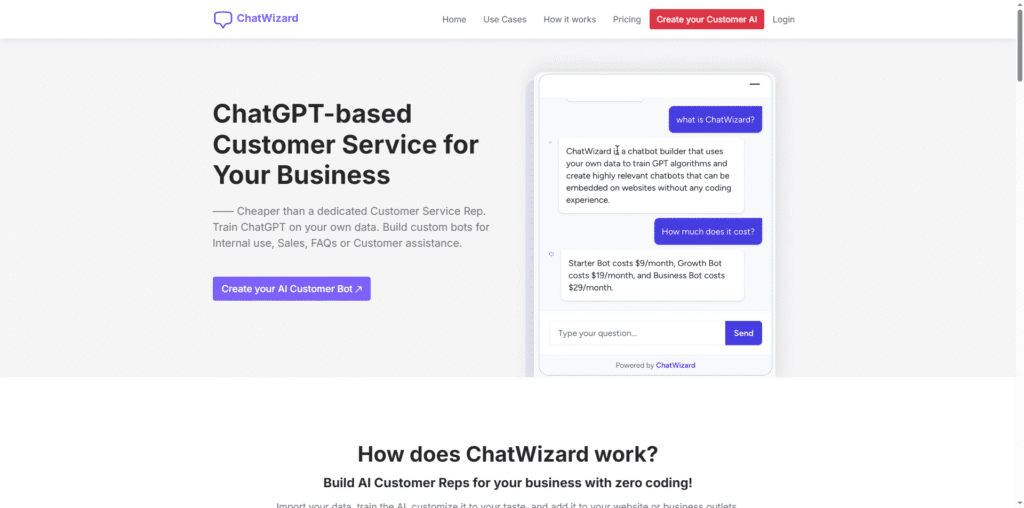 ChatWizardAI-Build-a-Custom-ChatGPT-for-any-Website