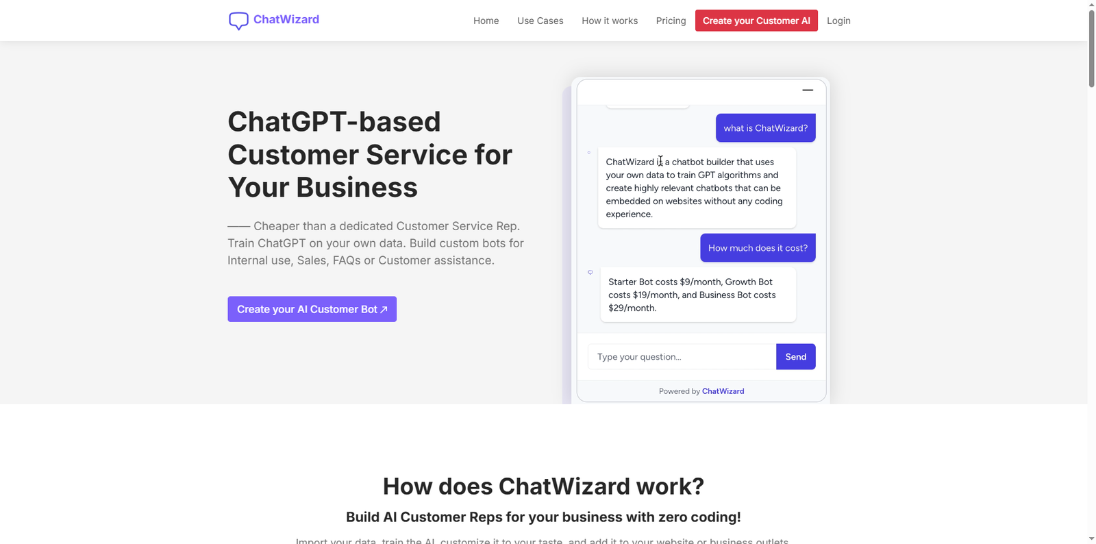 ChatWizardAI-Build-a-Custom-ChatGPT-for-any-Website